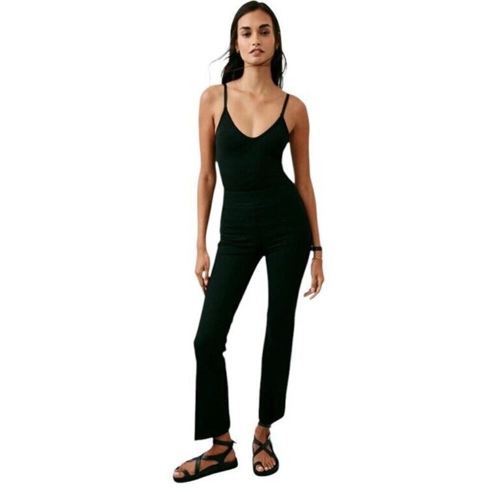 Spanx SPANXsmooth PerfectFit Ponte Kick Wide LegPant in Classic Black sz 3x